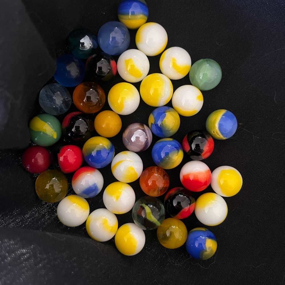 Vintage cadmium/ uranium marbles